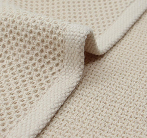 Mia's Dream Soft Absorbent Cotton Waffle Weave Kitchen Dish Cloth Washcloth, 13x28 inch 3 Pack (Beige)...
