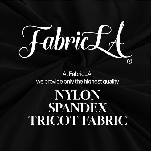 Nylon Spandex Fabric - Matte Tricot Swimsuit Fabric by The Yard - 80% Nylon, 20% Spandex - 4-Way Stretch Fabric - 60" Wide - Swimwear, Sports, Dan...