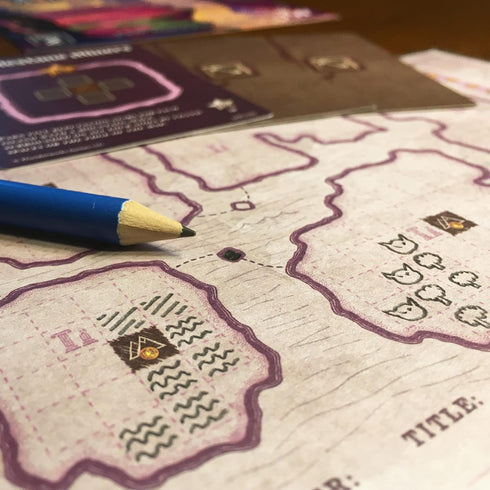Thunderworks Games - Cartographers: Map Pack 2, Affril | Expansion for The Award-Winning Game of Fantasy Map Drawing | Strategy Flip and Write Boa...
