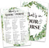 Bridal Shower Game Cards, Tropical Jungle Theme Engagement Party Cards for Wedding, Set of 30 Cards(Leaf011)...