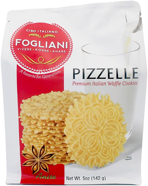Fogliani Anise Pizzelle Waffle Cookies (Pack of 1)...