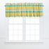 C&F Home Citrus Mist Gingham Checkered 100% Cotton Single Window Valance Curtain 16" x 72" Home Kitchen Living Room Dining Dinner Bedroom Bathroom...