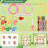 Caydo 6 Pieces Cross Stitch Kit for Kids Embroidery Kits with Woodland Animal Patterns Needlepoint Kit Kids with Instructions for DIY Key Chain, B...