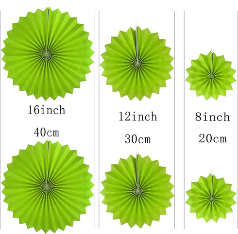 Black Green Party Hanging Paper Fans Decorations - Tropical Jungle Animal Birthday Party Ceiling Hangings Graduation Bachelorette Party Photo Boot...