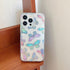 Compatible with iPhone 13 Pro Max Case for Women Girls, Glitter Red Purple Blue Green Colorful Cute Pattern, Slim Fit Hard Clear Protective Phone ...