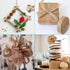 Pandahall 5 Rolls Natural Burlap Fabric Ribbon 1/4 inches Tan Jute Linen Ribbon Rolls for Party Decoration, DIY Crafts Gift Wrapping Christmas Mak...
