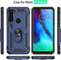 Moto G Stylus/Pro (2020) Case With Tempered Glass Screen Protectors, Androgate Ring Kickstand Car Mount Shockproof Cover for Motorola, Blue...