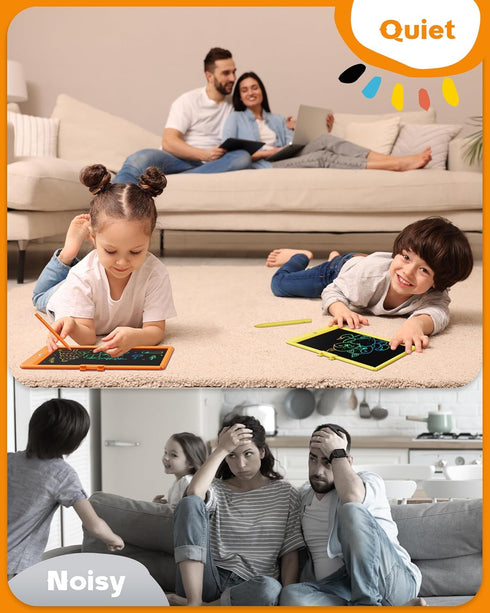 Bravokids LCD Writing Tablet for 3-8 Year Old Girls and Boys - 10 Inch Electronic Doodle Board Drawing Pad, Educational Birthday Gift for Kids and...