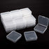 SATINIOR 24 Packs Small Clear Plastic Beads Storage Containers Box with Hinged Lid for Storage of Small Items, Crafts, Jewelry, Hardware (2.76 x 2...