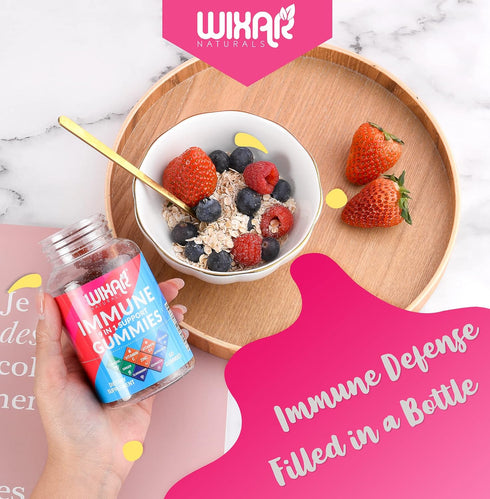 9 in 1 Immune Support Gummies with Elderberry, Vitamin C&D, Zinc, Turmeric, Ginger, Echinacea, Astragalus & Sea Moss for Immunity Supplement - 60 ...