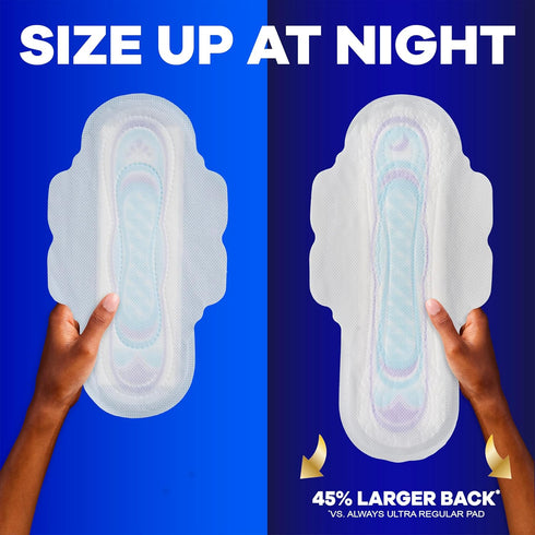 Always Ultra Thin Pads with Wings, Size 2, Long Super, 42 Count...