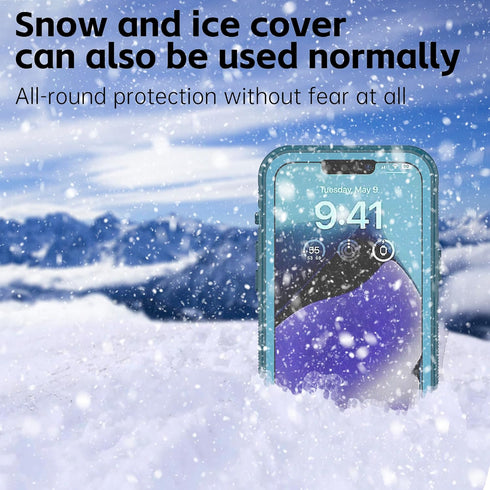 iPhone 14 Plus Waterproof Case,Retail Packaging,IP68 Full Sealed Snowproof Dustproof Shockproof Heavy Duty Protection Cover with Screen Protector ...