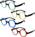 Eyekepper 4 Pack Round Reading Glasses for Women Retro Readers Eyeglasses...