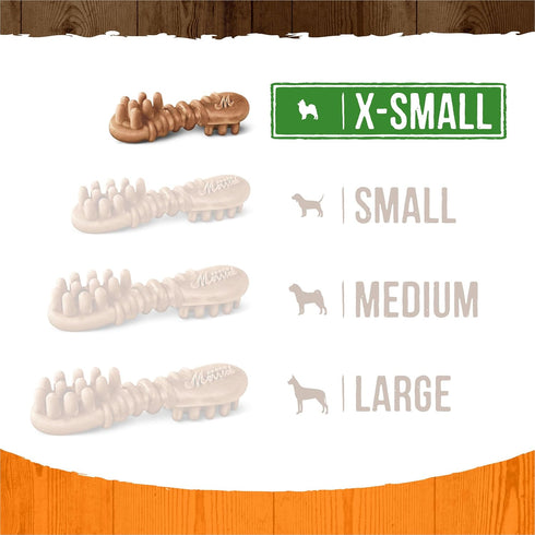 Merrick Fresh Kisses Natural Dental Chews, Treats Infused with Pumpkin and Cinnamon for Tiny Dogs 5-15 Lbs - 9 oz. Pouch...