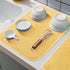 GeeRic Microfiber Dish Drying Mat, Super Absorbent Kitchen Dish Drying Pad, Reversible for Countertop, 12*16 inch Yellow...