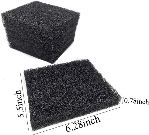 Aquarium Bio Fitler Media Sponge, 6.28 x 5.5 x 0.78 inch 24 Pcs Foam Filter Pad Inserts for ML350...
