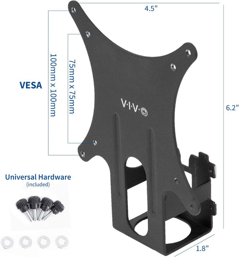 VIVO Quick Attach VESA Adapter Plate Bracket Designed for Dell SE2416HX, SE2717HX, SE2717H, S2216M, SE2716H, SE2216H, S2817Q, SE2417HG, S2316H, S2...
