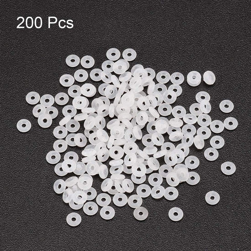 uxcell Silicone O-Rings, 3mm OD 1mm ID 1mm Width VMQ Seal Gasket for Compressor Valves Pipe Repair, White, Pack of 200...