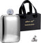 Hillside-Kit Booze Shot Flask- AB Crystal Lid Creative 304 Stainless Steel Wine Alcohol Liquor Flask for Women Girls Men Party Hand size Flask-6OZ...