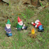 4Pcs Miniature Garden Gnome Set, Wizard Gnome 3D Dwarves Fairy Garden Gnome Statue Kit, Mini Outdoor Sculpture Garden Figurine Decoration for Lawn...