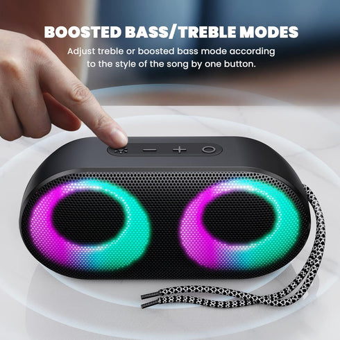 MIATONE Portable Bluetooth Speakers with Lights, Bluetooth Speaker Kids, 15W, IPX7 Waterproof, Bluetooth 5.3, 24H Playtime, Built-in MIC, TWS Port...