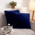 XeGe Faux Fur Throw Pillow Covers, Shaggy Fluffy Cushion Covers, Plush Furry Pillow Cases, Fuzzy Decorative Pillow Shams with Zipper Set of 2 for ...