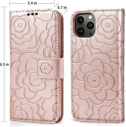 CASEOWL Magnetic Case for iPhone 13 Pro Max Wallet Case- Detachable Wallet Case for iPhone 13 Pro Max 5G - Folio Flip Leather Case Wallet with RFI...