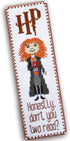 Cross Stitch Kit of Bookmark - Hermione Quote 'Honestly Don't You Two Read?'...
