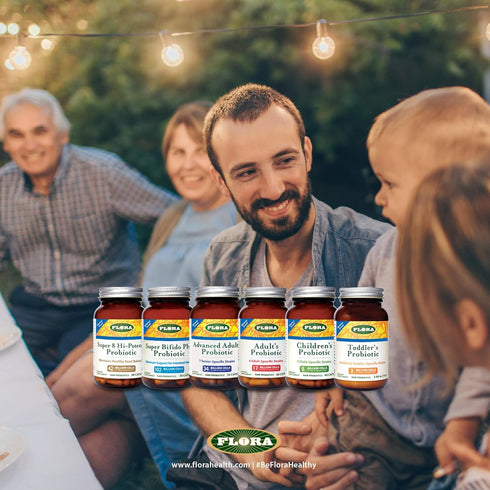 Flora Adult's Probiotic - Vegetarian Daily Probiotic for Gut & Digestive Health - Includes Lactobacillus & Bifidobacterium - 17 Billion CFU - Glut...