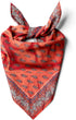 Womens Neck Scarf 23"x23" Small Square Organic Cotton | Headband Scarf Bandana Wrap Head Scarf Breathable Lightweight...