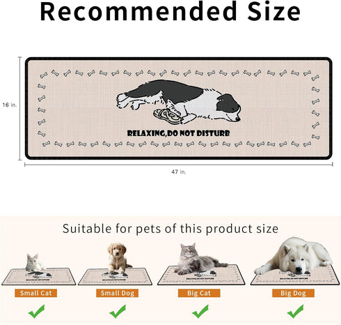 Pet Cooling Mat Cat Dog Cushion Pad Summer Cool Down Comfortable Soft for Pets and Adults Washable, Hair Resistant, Stain Proof,Large?16"x47"?, Re...