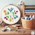 Bradove 3 Sets Leaves and Flowers Embroidery Practice Kit, Embroidery Kit for Beginners Adults, Learn to Embroider Kit Adult Beginner, Embroidery ...