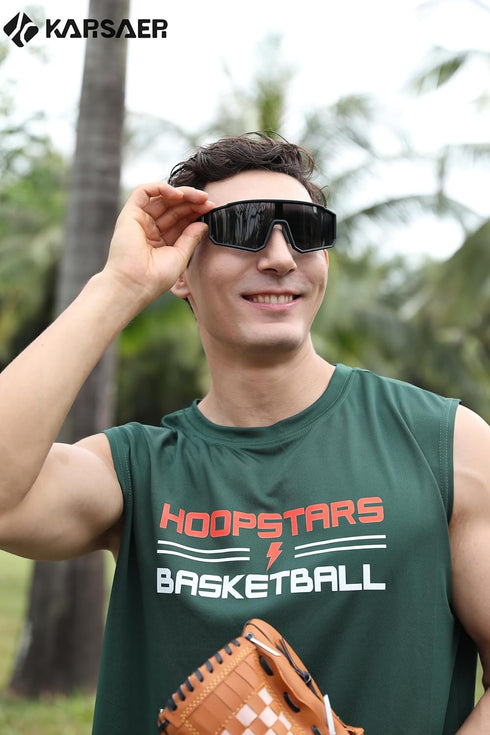 Karsaer Visison Polarized Cycling Riding Glasses Sports Sunglasses Men Women for Moutain Baseball MTB Bicycle...