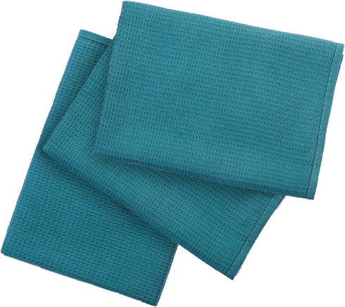 Classic Kitchen Towels, 100% Natural Cotton, The Best Tea Towels, Napkins, Absorbent and Lint-Free, Machine Washable, 16 x 24 Inch, 3 Pack (Dark G...