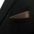 S&W SHLAX&WING Matching Pocket Square 12.6 inches Large Solid Color Dark Brown...