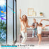 Niviy Frosted Window Film Non-Adhesive Shower Window Covering for Bathroom Office Living Room(17.7" Width by 78.7" Length)...