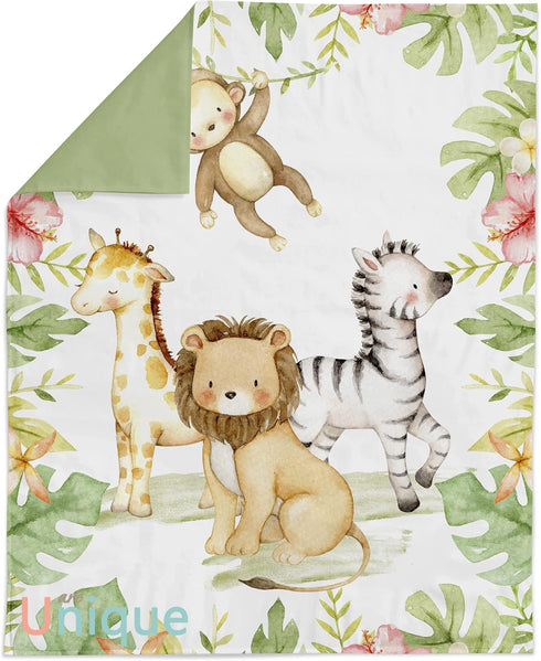 UNIQUE Safari Fabric Panel 19x25 in, Quilting Panel, Baby Quilt Panel, Cotton Baby Panel, Blanket Panel, Cotton Fabric for Quilting...