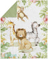 UNIQUE Safari Fabric Panel 19x25 in, Quilting Panel, Baby Quilt Panel, Cotton Baby Panel, Blanket Panel, Cotton Fabric for Quilting...
