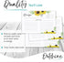 OUTSHINE Recipe Cards 3x5, Sunflower Design | Recipe Card Template for Recipe Box, Set of 50 | No-Smear Double Sided Rustic Recipe Cards Mason Jar...