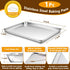 P&P CHEF 9 Inch Baking Sheet Pan with Rack Set, Stainless Steel Cookie Sheet Pan Tray with Cooling Rack for Oven Use, Cooking Roasting, Non Toxic ...