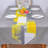 Yellow and Gray Table Runner Farmhouse Style Burlap Table Runner Abstract Modern Art Painting Table Runners for Family Kitchen Dinning Table Decor...