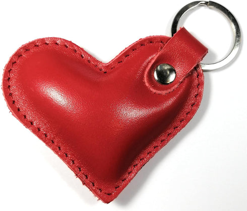 Leather Heart Keychain Bag Charm Key Fob Car Accessories for Women Gift...
