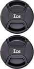 2 X ICE 77mm Front Lens Cap for Camera Snap-On Center Pinch 77...
