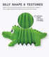 Outward Hound Accordionz Latex Rubber Squeaking Toy - Squeaky and Grunting Dog Toy, Alligator...