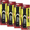 Marks A Lot Jumbo Black Washable Marker, Chisel Tip, 1 per Pack, 4 Packs, 4 Markers Total (24158)...