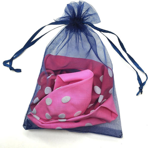 100PCS 3x4 Inches Organza Drawstring Pouches Jewelry Party Wedding Favor Gift Bags (3x4, Navy Blue)...