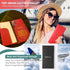 RFID Blocking Slim Minimalist Long Travel Wallet Genuine Leather Passport Holder Travel Cover (Dark Blue)...