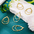 PandaHall 10pcs Light Gold Open Back Bezel Charms Epoxy Resin Pressed Flower Blank Teardrop Frame Hollow Pendants for UV Resin Jewelry Making Chok...