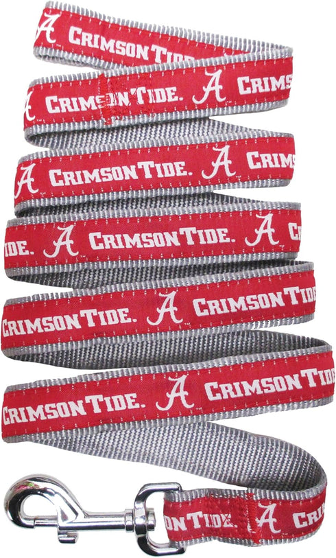 Pets First Collegiate Pet Accessories, Dog Leash, Alabama Crimson Tide, Medium...