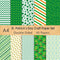 FEPITO 45 Sheets St.Patricks Day Pattern Paper Set, A4 Size Decorative Paper Card Making Scrapbook Decoration,St.Patricks Day Party Supplies...